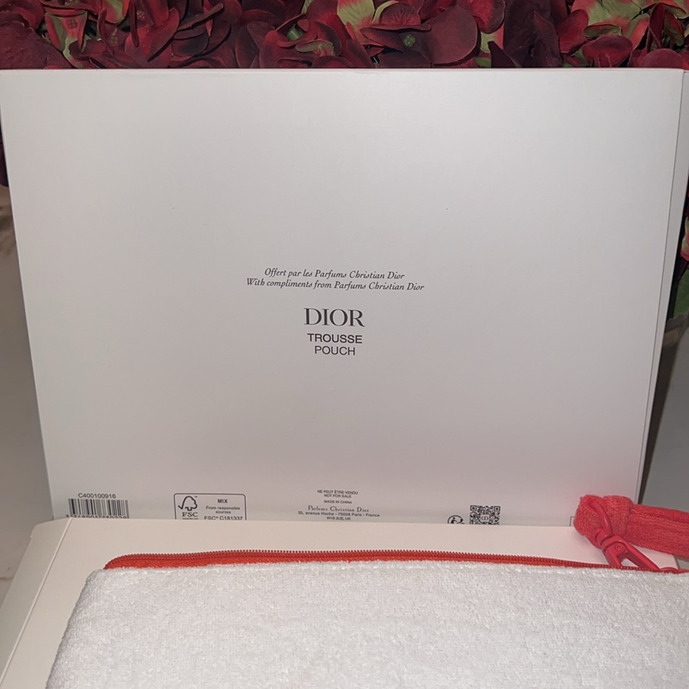 NIB DIORIVIERA Pouch- color Coral - Picture 4 of 5